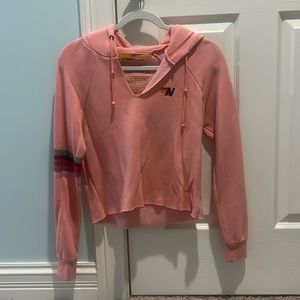 super cute aviator nation cropped hoodie!!worn a few times. make an offer!! 💟💟